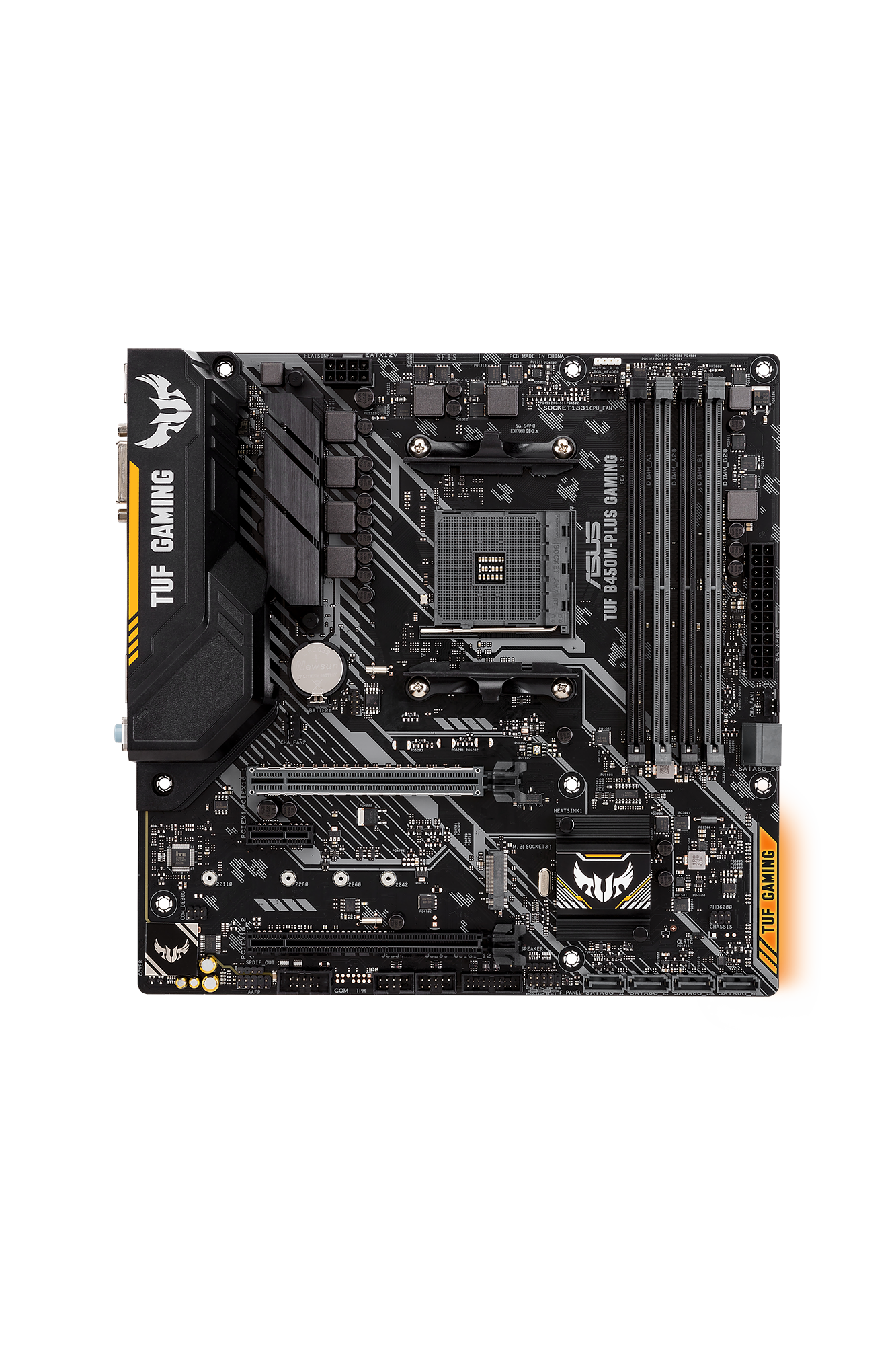 Asus TUF B450MPlus Gaming AMD AM4 Motherboard (mATX) RAID LAN (AMD